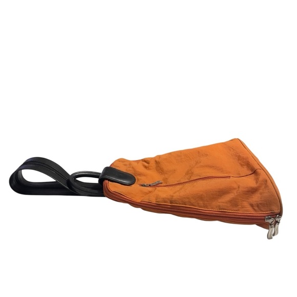 Baggallini Metro Convertible Backpack Nylon Rust Orange Red - Picture 5 of 12